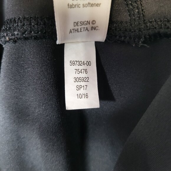 Athleta Women's Medium Leggings Black Crop - Picture 6 of 6